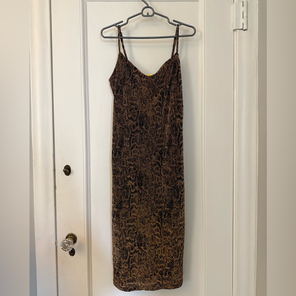 Planet Gold slip midi dress, XXXL (runs small, more like a L)